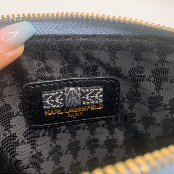 Karl Lagerfeld Paris Karolina Denim Crossbody - Picture 6 of 17